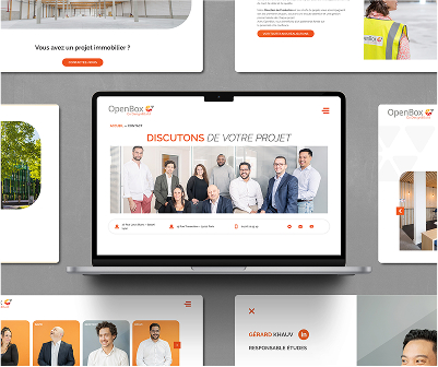 Design graphique immobilier professionnel 5 site internet plateformes logistiques