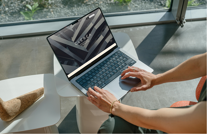 Free MacBook Pro with Female Professional Mockuuups Studio